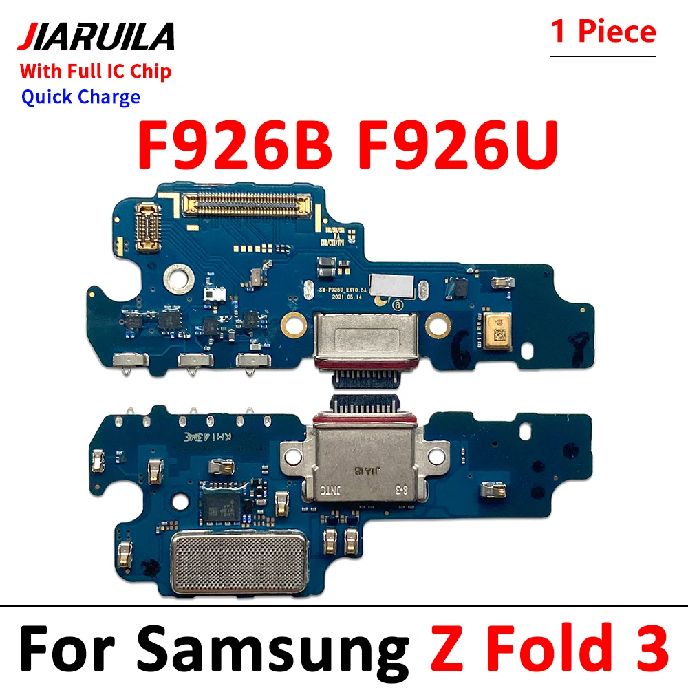 Charging Port Flex For Samsung Z Flip 3 4 5 6 7 5G F700F F707B F711 F721 Z Fold 4 5 6 USB Charger Dock Connector With Microphone