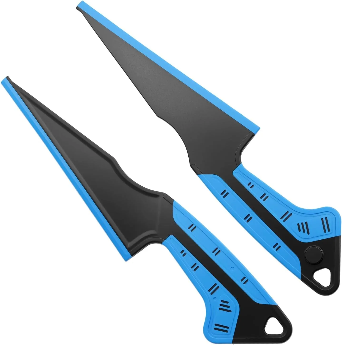 Window Tint Squeegee Tool 2 Pack, Magnetic Rubber Scraper with Fixed Flexible Edge, Non-Slip Handle for Film Installing, G