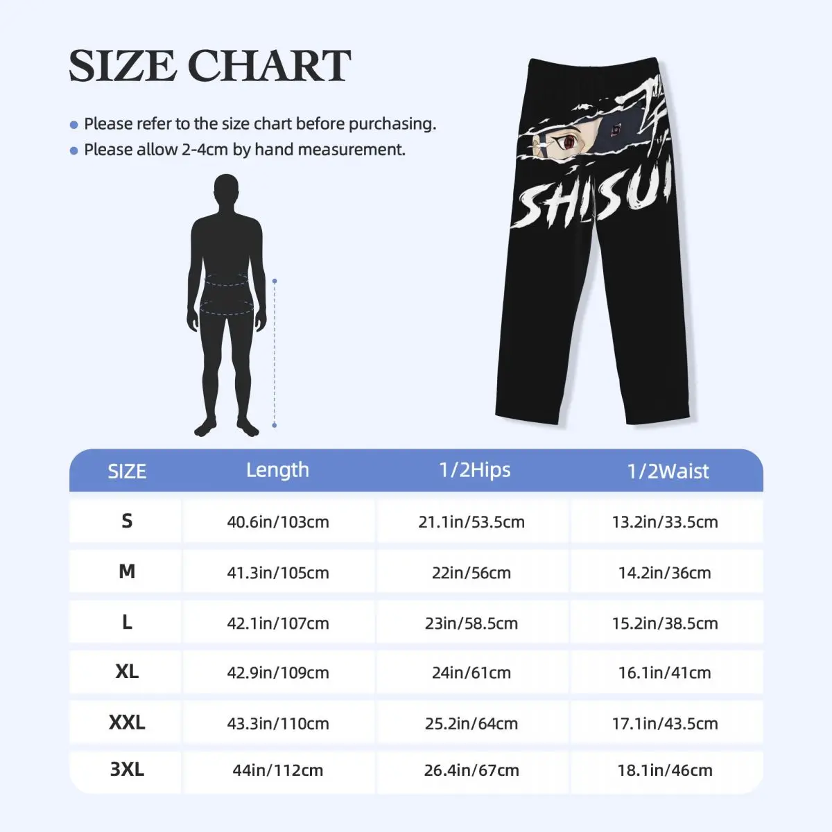 Pantalon de pyjama personnalisé Uchiha Sasuke, vêtements de nuit pour hommes, ceinture élastique n-narutoes, bas de salon de sommeil avec poches