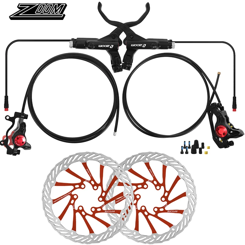 ZOOM HB-775E Elektrische Fiets Schijfrem Set 1100/1850mm E-Bike Hydraulische Remmen Set Elektrische Scooter Hydraulische Schijfrem