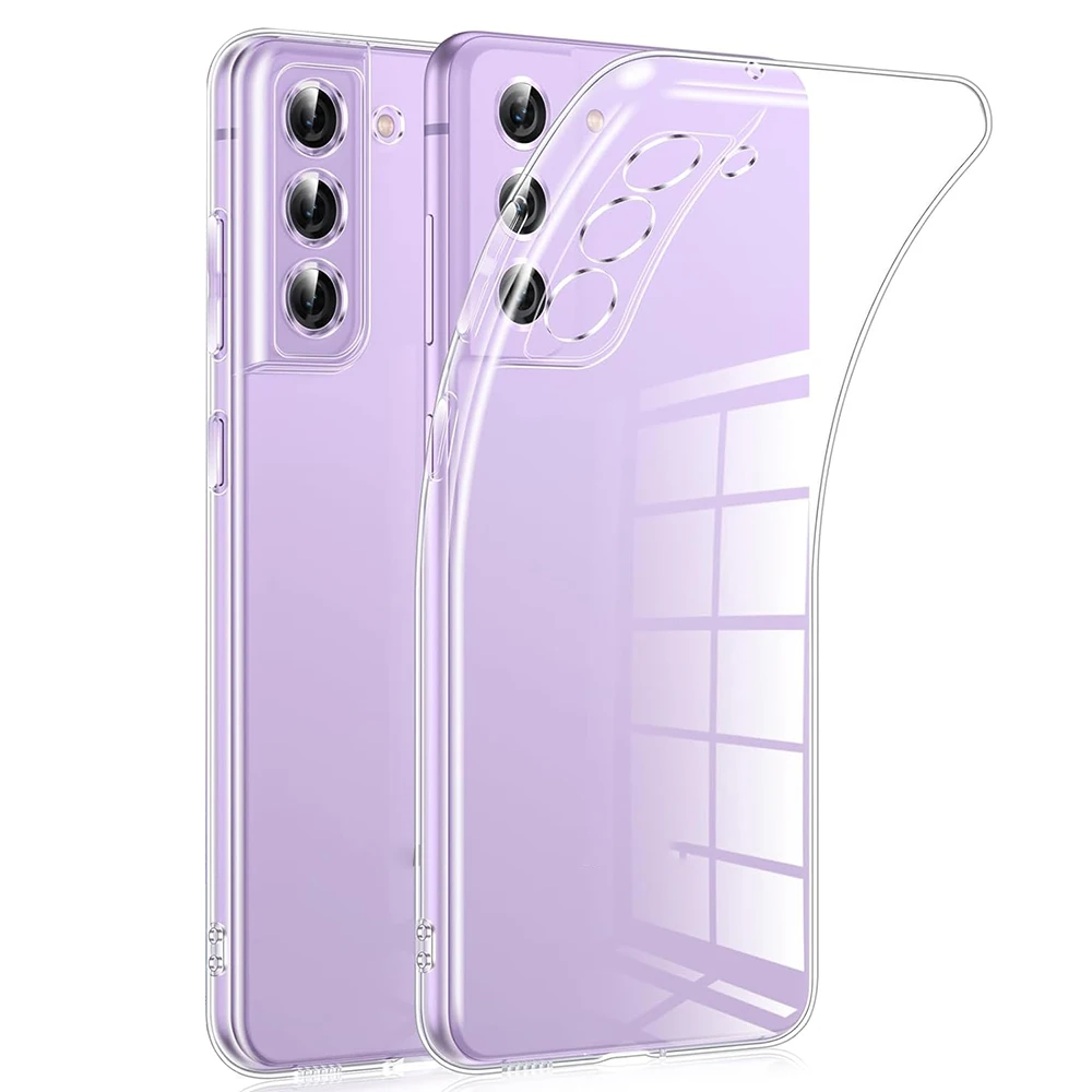 Ultra Thin Transparent Silicone Soft Case For Samsung Galaxy S24 S23 FE S22 S21 S20 Plus Ultra 5G Clear Back Cover Slim Shell 24