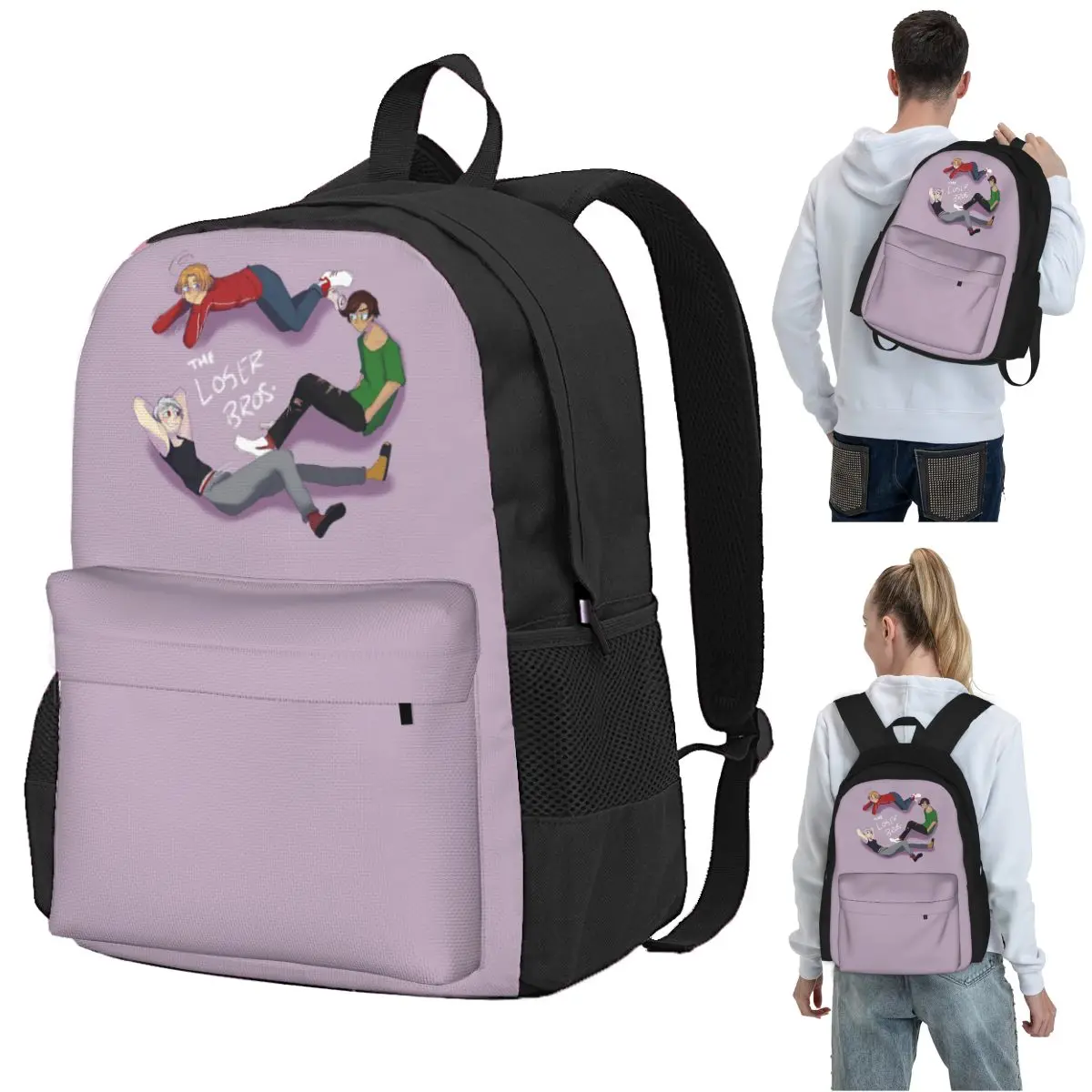 

Aph Romano Canada Prussia Backpack Student BookBag Children School Bag Computer Shoulder Bags for Men Women