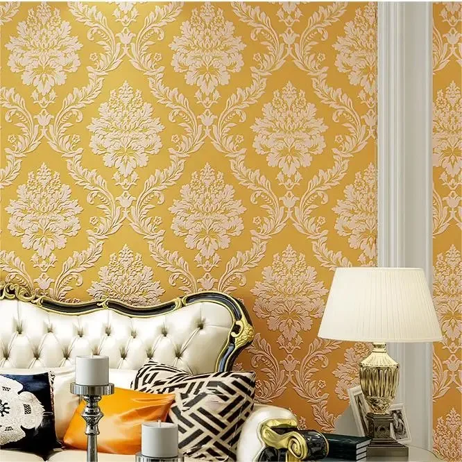 European Style Non-woven Wallpaper Bedroom Living Room Sofa TV Background Wall Decor Wall Paper Home Decor Papel De Parede