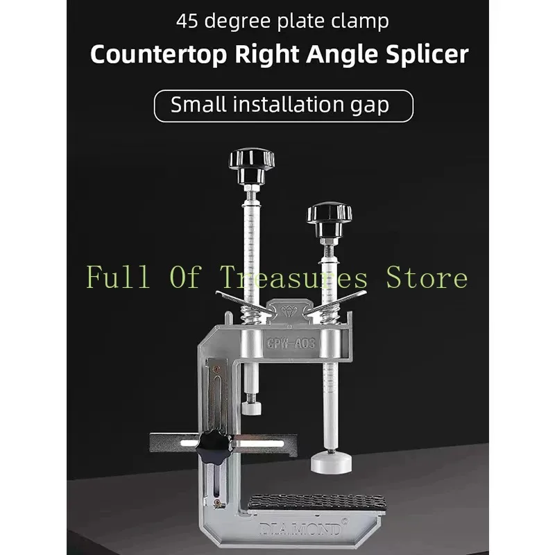 Imagem -06 - Impermeável Pedra Mitre Clamp Ângulo Direito de Emenda Instalação gf Clamp Mármore Pedra Bancada 90 Graus 45