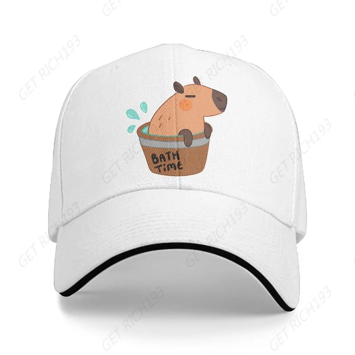 

Cute Animal Cap Sun Visor Bath Time Hip Hop Caps Capybara Animal Cowboy Hat Peaked Hats