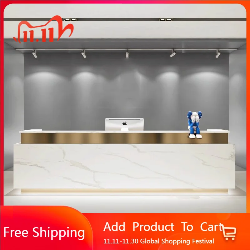 

Minimalist Design Reception Desks Organizers Executive Hotel Reception Desks Welcome Bar Comptoire Accueil Commercial Furniture