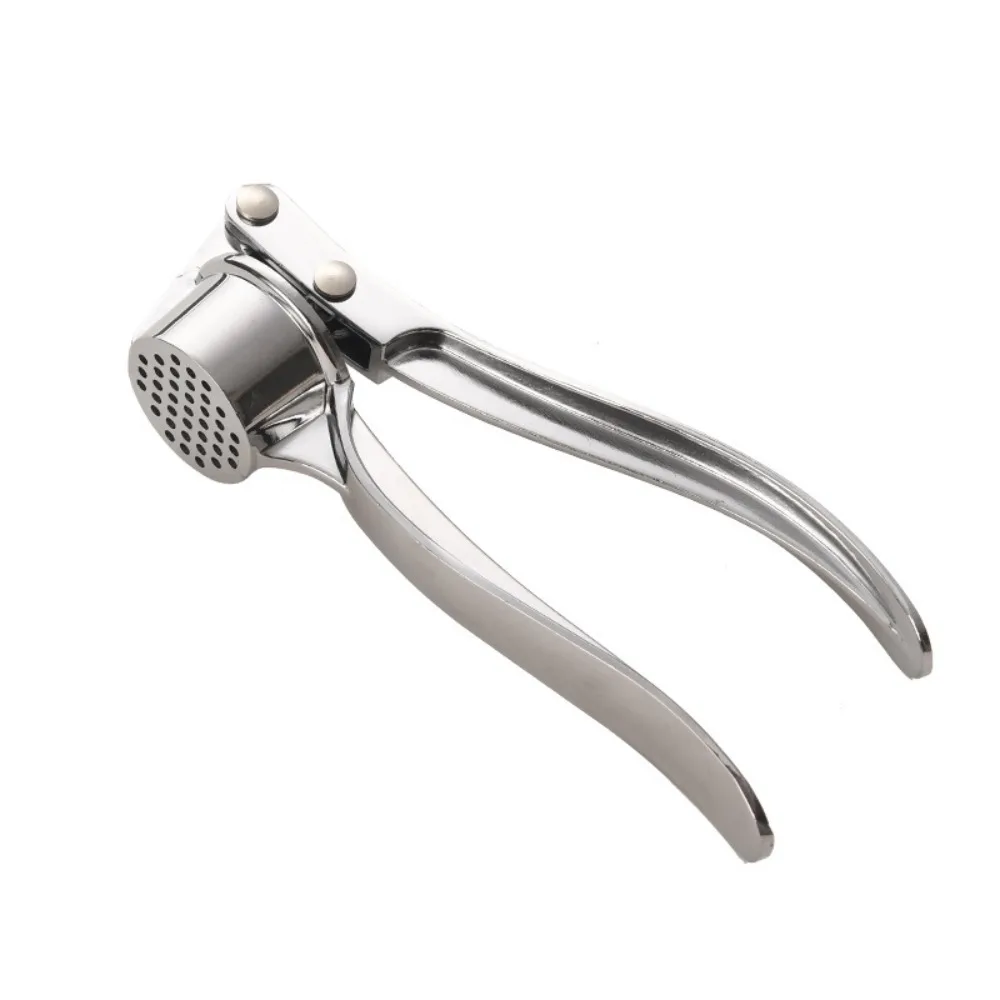 Garlic Press Mashed Garlic Crusher Peeler Chopper Garlic Puree Maker Heavy Duty Stainless Zinc Alloy