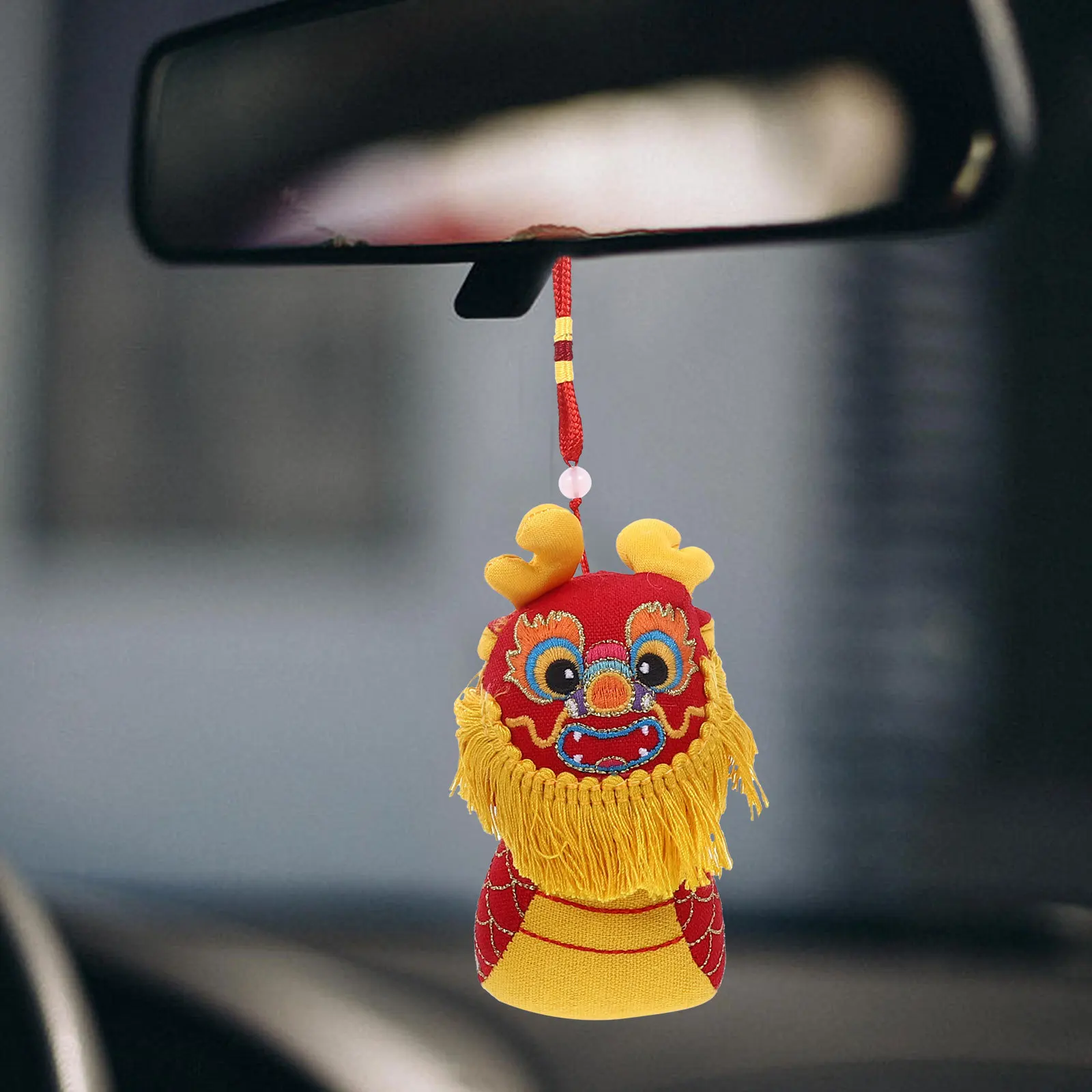 السنة الصينية الجديدة معلقة التنين التميمة لينة محشوة التنين الكرتون ديكور للمنزل سيارة جدار هدية عيد ميلاد الحيوانات المحشوة