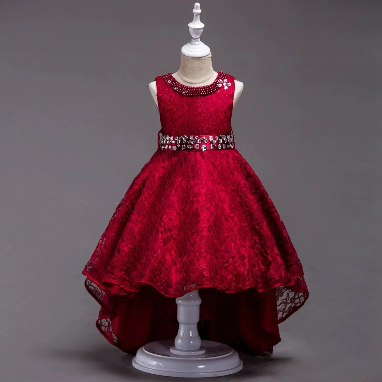 

3-13 Years Four Seasons Children Clothing Girls Dresses Fashion Princess Dress for Girls Sleeveless Kids Flower Girl Dresses