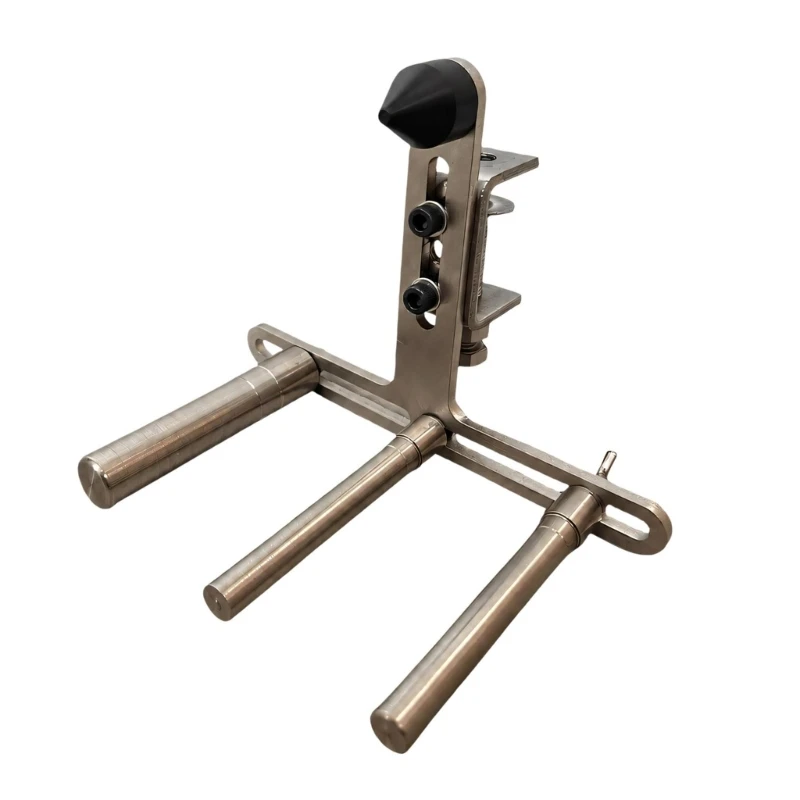 Brass Instrument Slide Polishing Stand with Metal Support Frame and Adjustable Clamp for Trumpet and French Horn Cleaning, 69HD