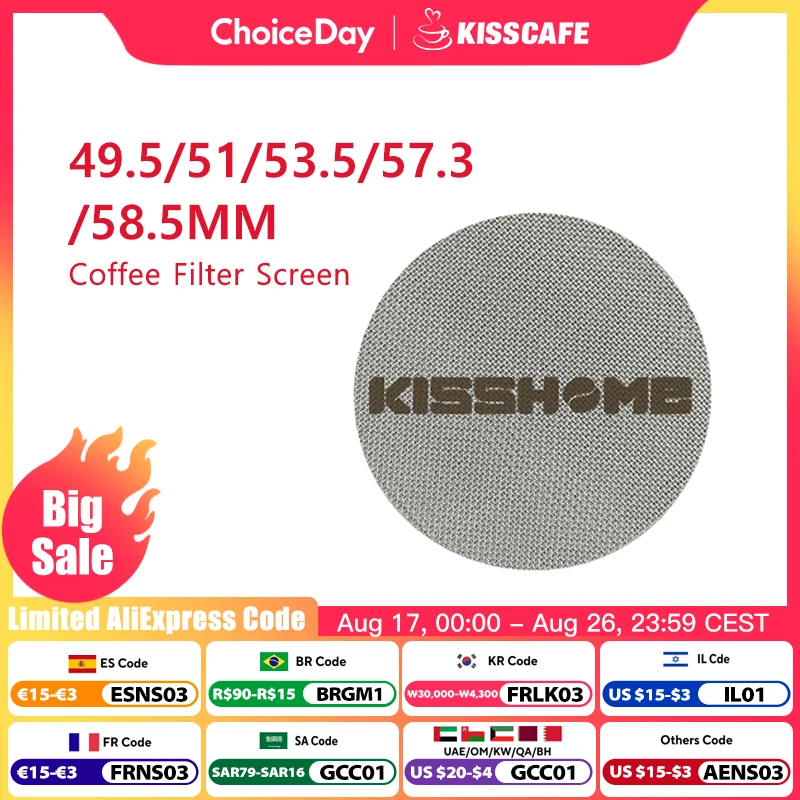 Espresso Puck Bildschirm Filter Bildschirm Mesh Platte Siebträger Wiederverwendbare Kaffee Machen Für Espresso Maschine Zubehör Barista Werkzeuge