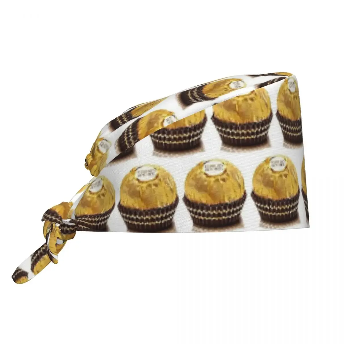 Gorro Quirúrgico Ferrero Rocher, Gorro de Trabajo para Médico, Gorro de Enfermería Ajustable para Hombres y Mujeres, para Dentistas