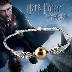 Hot Movie Harries Potters Gold Time Turner Hourglass Necklace Snitch Bracelet Anime Accessories Decorate Women Jewelry Gifts