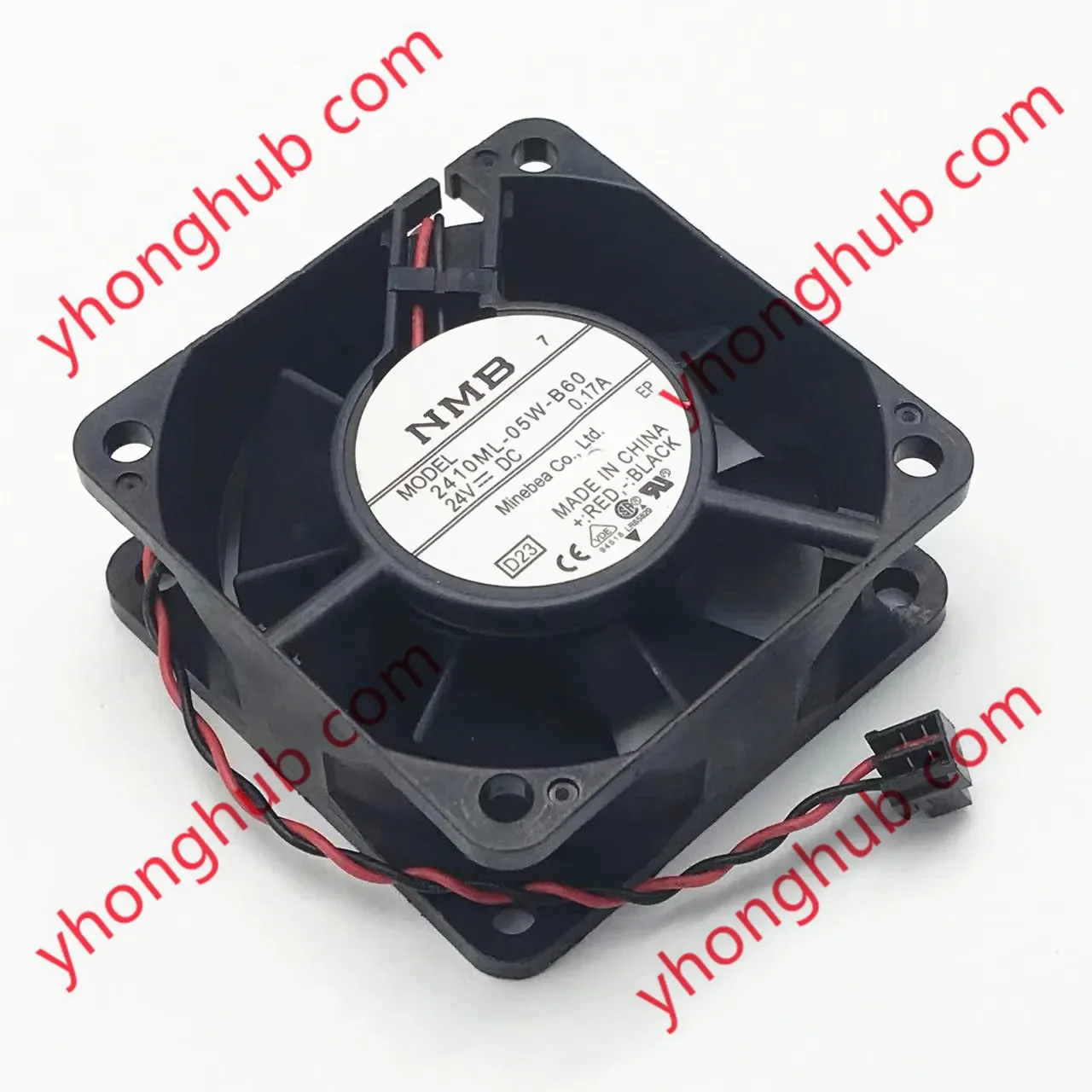 NMB-MAT 2410ML-05W-B60 D23 Server Cooling Fan DC 24V 0.17A 60X60X25mm