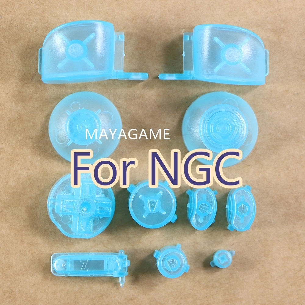 Full set L R ABXY Z Keypads Buttons For GameCube Buttons Frame For NGC D Pads Power ON OFF Buttons & Joystick Stick Cap