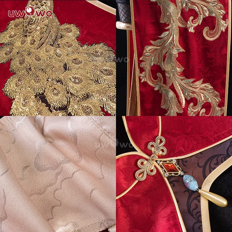 PRE SALE UWOWO Taihouu Cosplay Game Azur Lanee Taihouu Phoenix's Spring Song Cosplay Costume Qipao with shawl Halloween Cost@0Z*