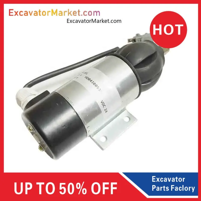 

For Excavator Excavator For Perkins Diesel Stop Switch OE52318 Electromagnetic Valve 872826 High Quality For Volvo D6D/D6E