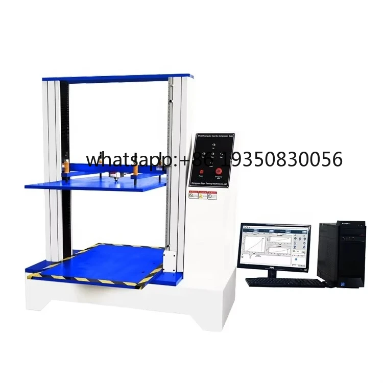 Computerized BCT Box Compression Test Machine Highly Accurate Carton Box Compression Tester Price