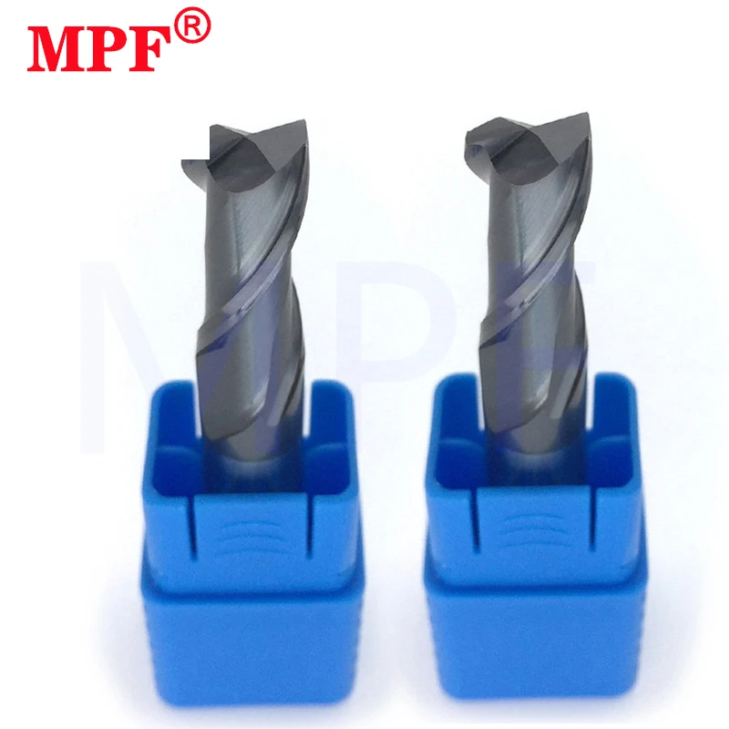 Milling Cutter HRC50 Tungsten Steel Carbide Endmills 2-Flute Black Nano Coating Flat For Steel Millis CNC Machinery Maching Tool