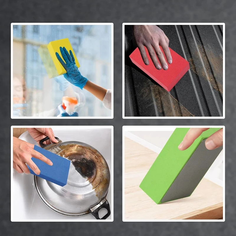 HEET! 4 stuks diamant handpolijstpads voor keramische tegels, glas, hout, marmer, diamantschuurblok 60, 100,200,400