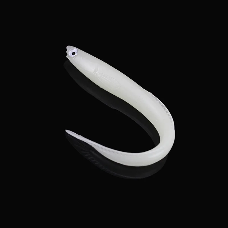 Angelköder Simulation Aal Weicher Köder 14 cm 6,3 g Schmerle Glow Fisch PVC Lange Kunstköder Lot 5 Stück AUSVERKAUF – Detail 3