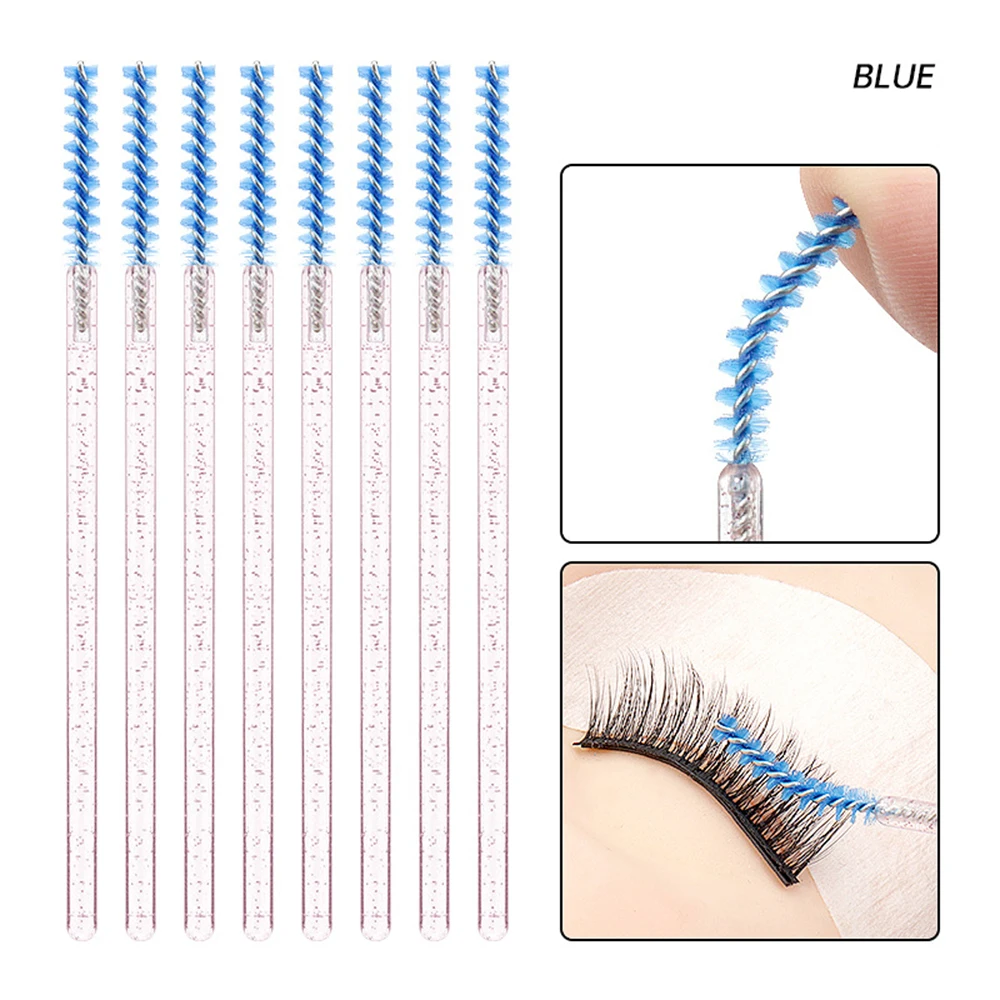 Crystal Eyelash Brush Comfortable Eyebrow Applicator Disposable Mascara Wands Transparent Makeup Brush For Beauty Tools Daily