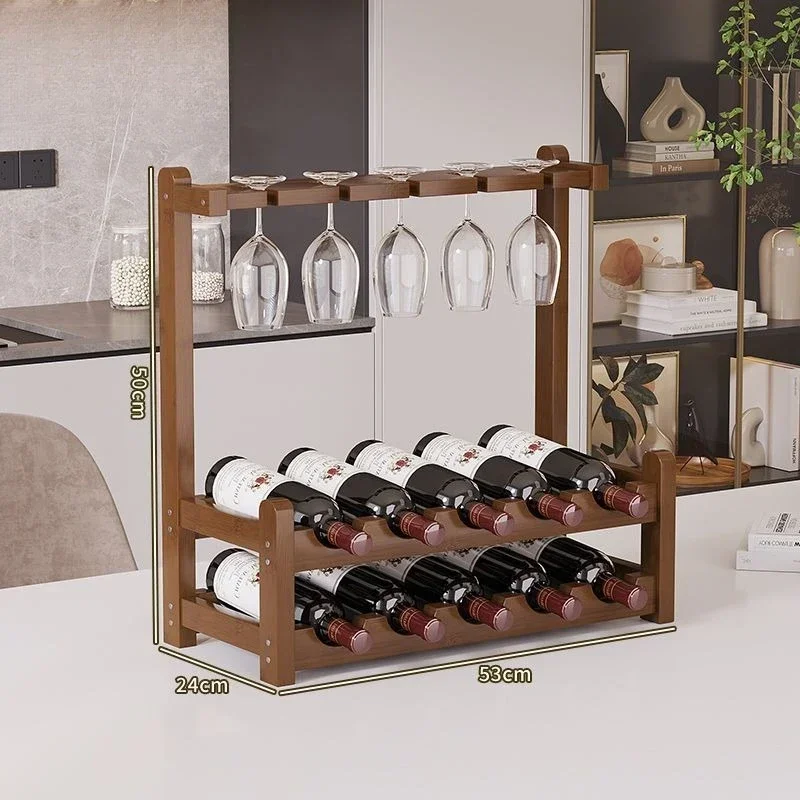 Factory direct sale Wine rack Solid wood wine rack Shelf Living room wine cabinet Display cabinet holder