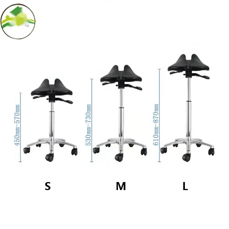 Simple Multi Adjust Ergonomic Saddle Chair Orthopedic Chair Posture Stool With Swivel Tilting Seat For Dental Salon Office