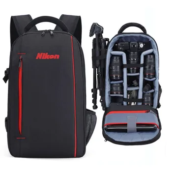 Professional large-capacity camera bag waterproof nylon wear-resistant photo backpack for Canon, Nikon, Sony, Fuji