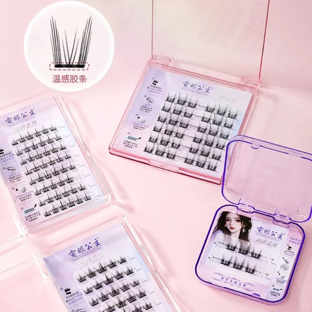 

Dense Glue-Free Fake Lashes Soft Long Lasting Segmented Eyelashes Bundles Resuable DIY Eyelashes Extension Ladies Girls