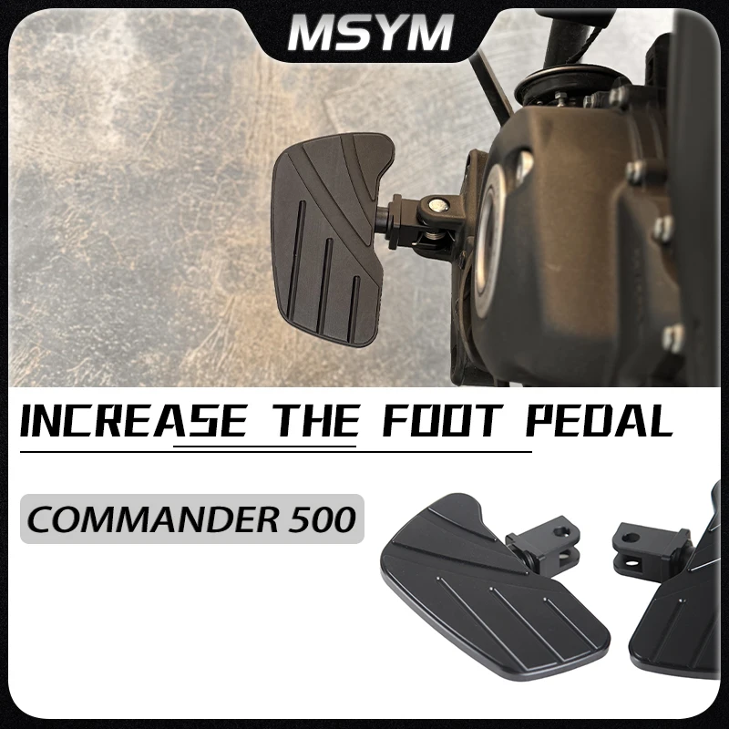 

Front Wide Foot Pegs Pedals Footrest Enlarge Footpeg PEDAL Peg Enlarger Accessories For BENDA Commander500 COMMANDER 500