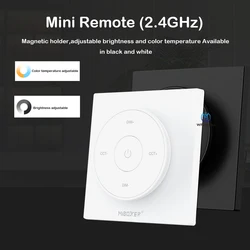 MiBoxer K2 2,4G Mini Panel Circular de temperatura de Color Control remoto atenuador ajustable controlador inalámbrico para tira LED BuldLED