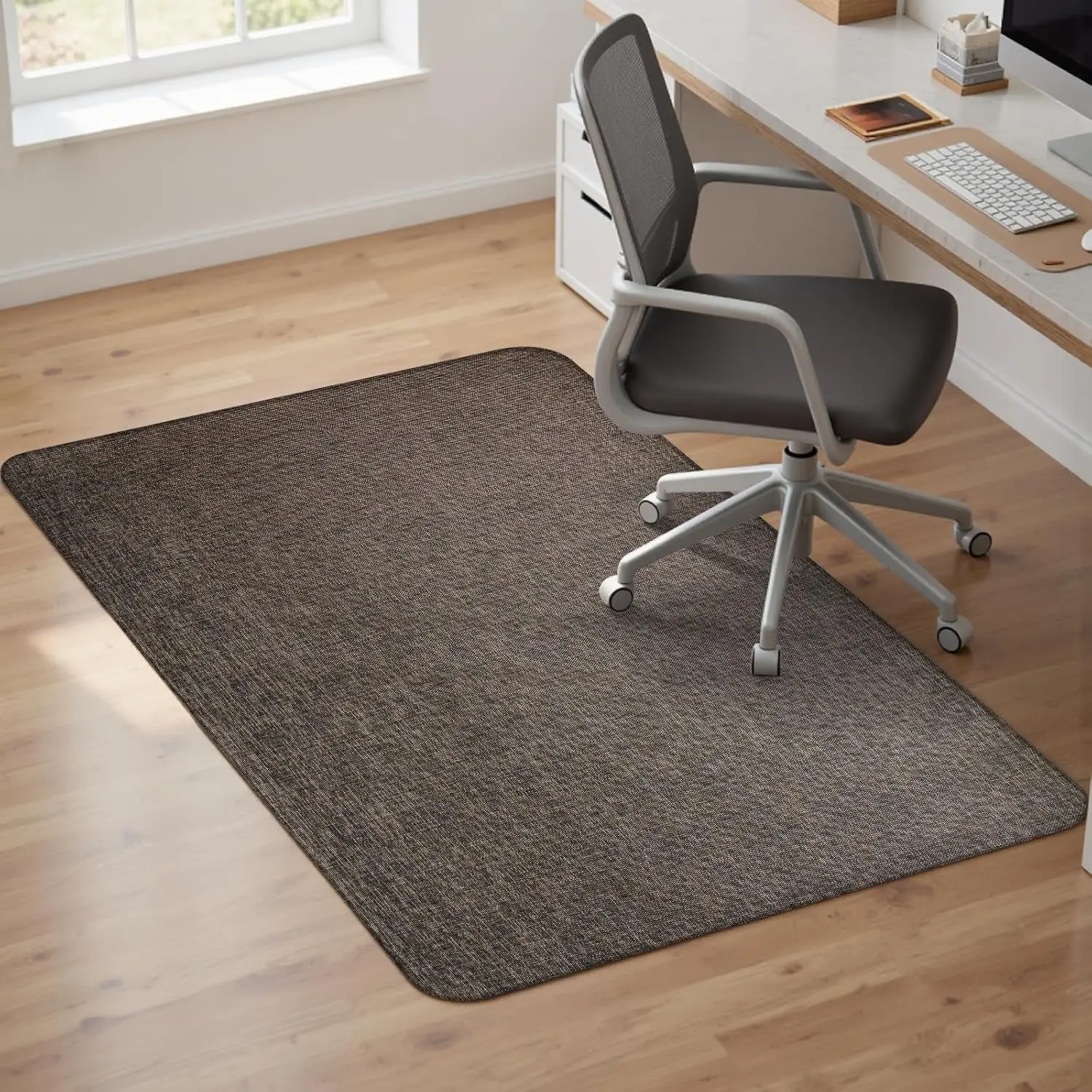 

Office Chair Mat for Hardwood & Tile Floor, Anti-Slip Heavy Duty Protector, Dark Coffee 48x60 Inch