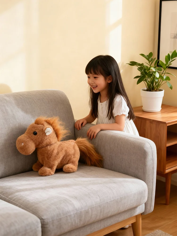 الركض الحصان والكلب: رفقاء المكاتب الناعمة والممتعة، هدايا مثالية للعطلات وديكور المنزل #4