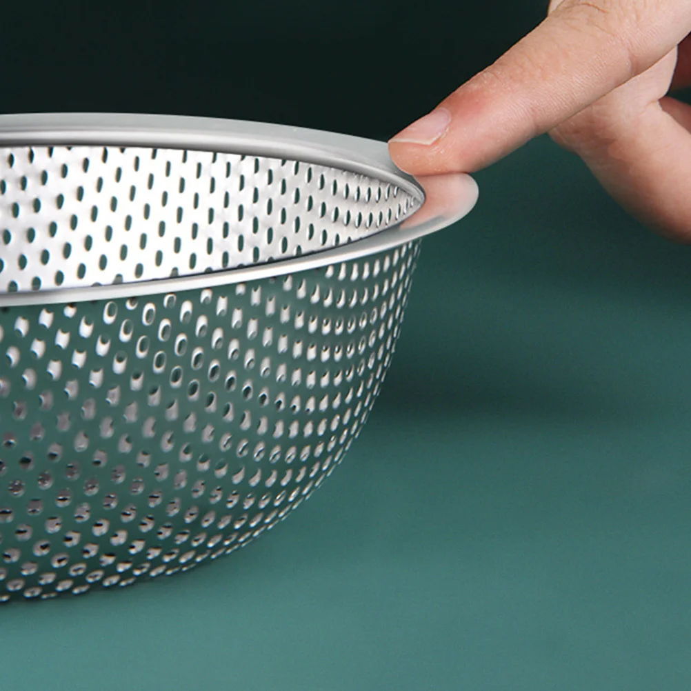 Kosz do odsączania ze stali nierdzewnej, precyzyjne wykonanie, odporny na rdzę, do mycia owoców i warzyw, sitko kuchenne, kosz do przechowywania.