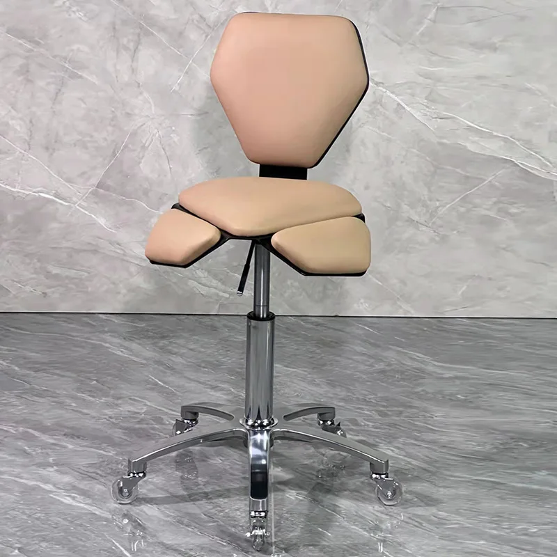 Rotating large bench with backrest, beauty salon stool, makeup rotating