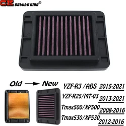 R3 trucs 03 Filtre À Air Pour YAMAHA YZF R25 YZF-R3 ABS YZF-R25 MT-03 MT03 TPrévention 530 TPrévention 500 T-MAX XP530 XP500 Moto Accessoires