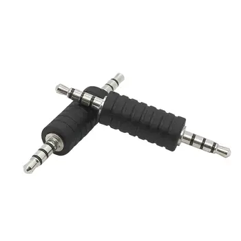 3/4 pólový 3,5mm audio kabelový adaptér samec-samec stereo AUX konektor rovný adaptér pro MP3 MP4 sluchátka 10 nejlepší prodej 3,5mm jack 4pólový - №6