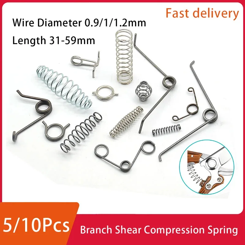 

Branch Shear Spring Compression Drum Spring Spring Steel Nickelage Zinc Part Wire Diameter 0.9/1/1.2mm Length 32-54mm