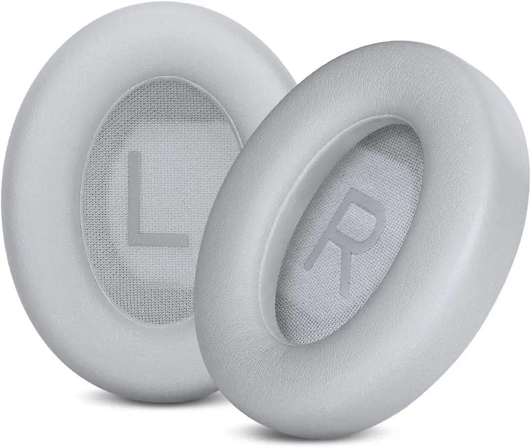 Replacement Earpads Compatible for Bose NC700, Premium Softer Leather Cushions, High-Density Noise Cancelling Foam (Silver)