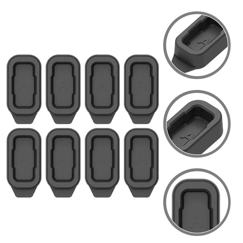 

8pcs Watch Dust Silicone Smartwatch Charge Caps Replacement For 42Mm Pace 2 Charging Port Plug Watch Port Plug