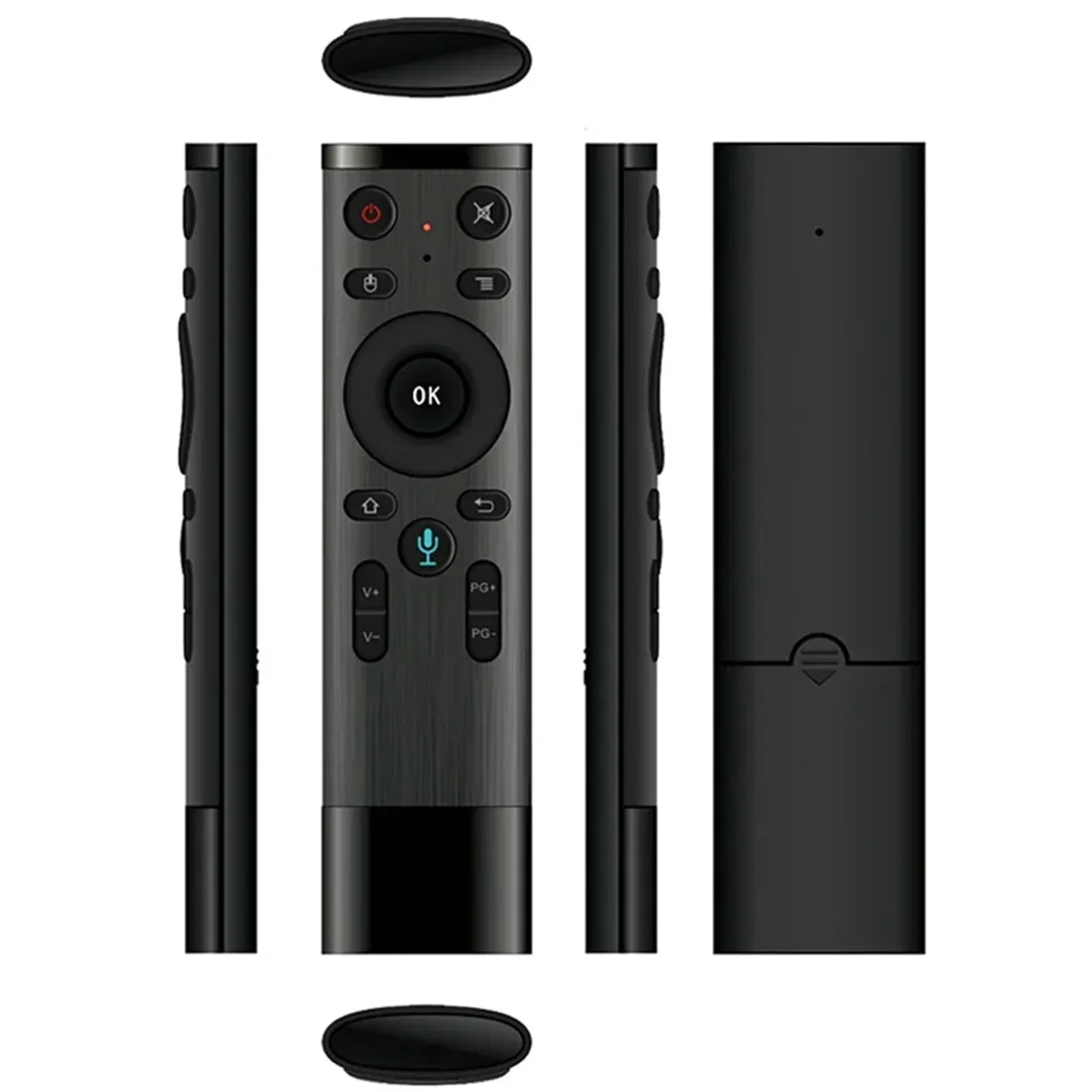 A52TQ5 Telecomando vocale a infrarossi Bluetooth Smart TV Box 2.4G Air Mouse Mini tastiera wireless