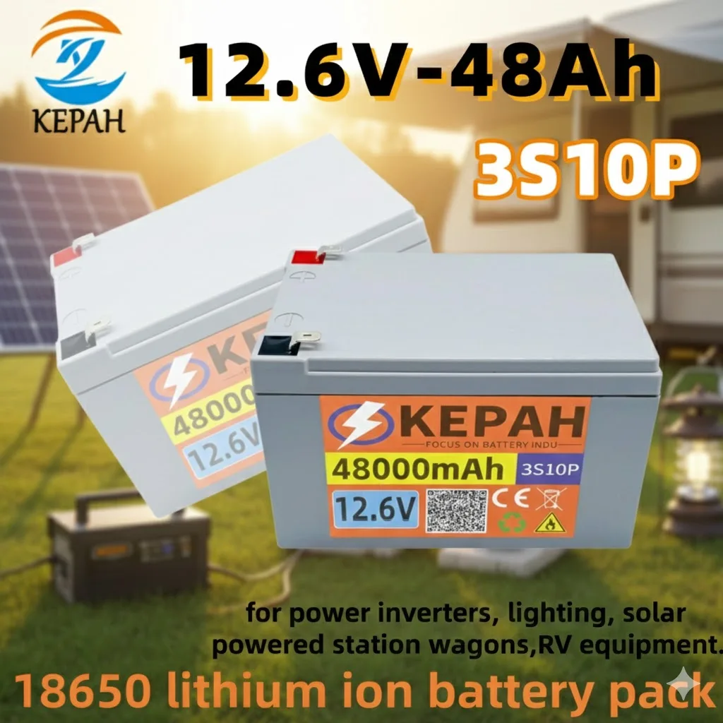 18650 3S10P Lithium Battery｜12.6V 48Ah 48000mAh, Specialized Power Source for Various Equipment