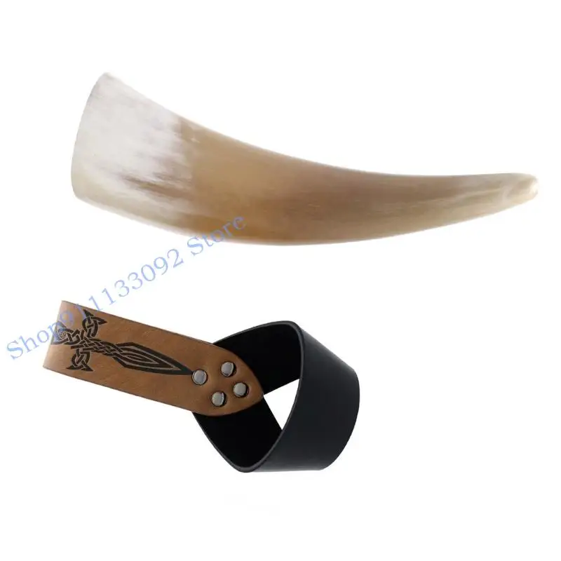 حافظة جلدية من البولي يوريثان ذات طابع تاريخي H9ED، إكسسوار زي لعب الأدوار المريح لإعادة تمثيل تاريخي #2