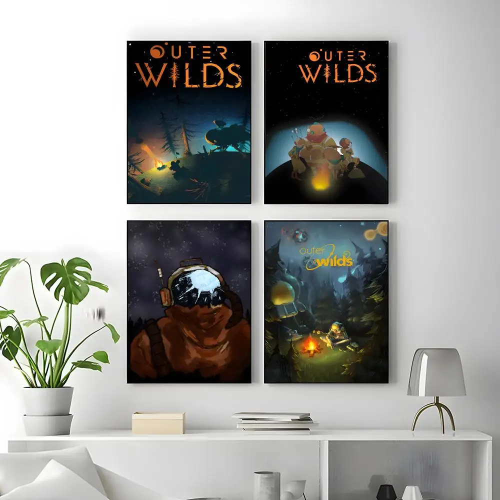 Anime Outer Wilds Movie Game Poster Poster High Quality Wall Art for Home Office Bedroom Living Room Perfect