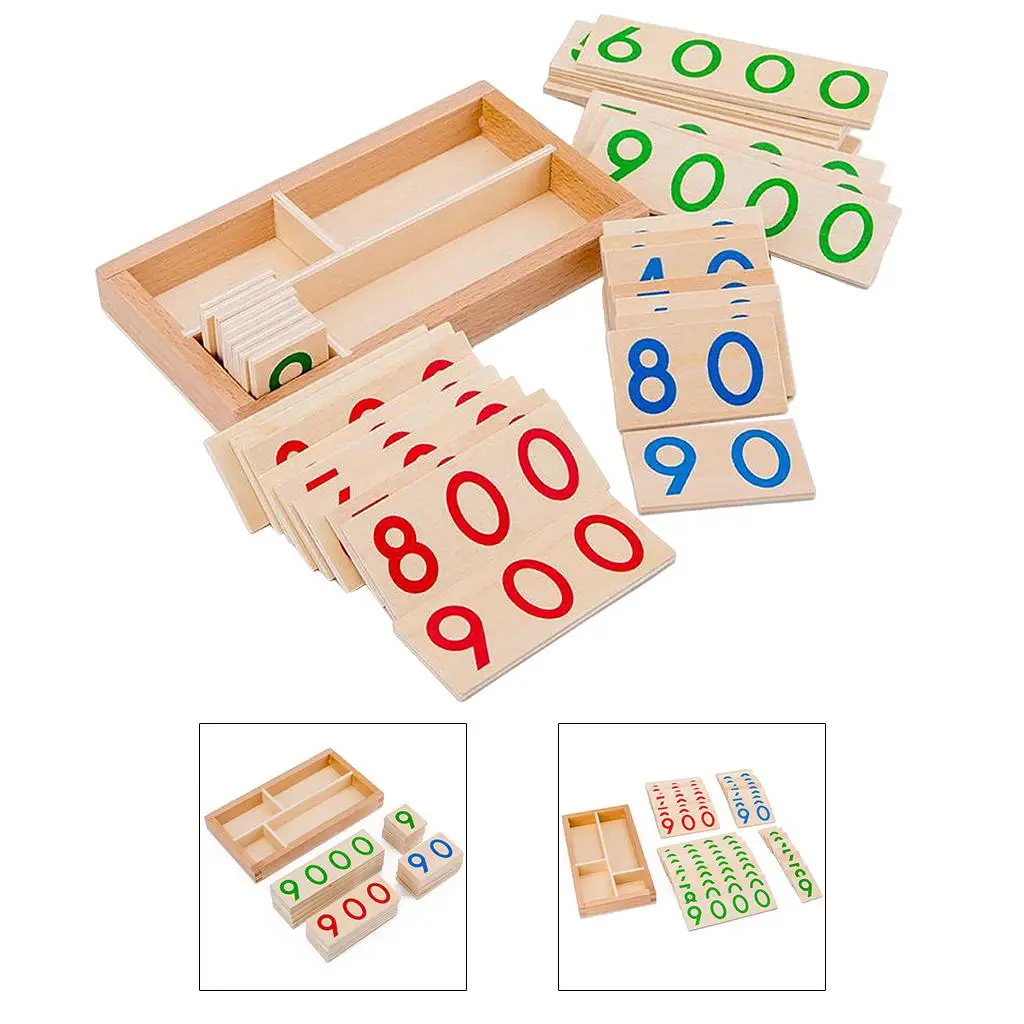 Wood Mathematics 000 Pre Counting Educational Developmental Montessori Math Learning Activity Toys