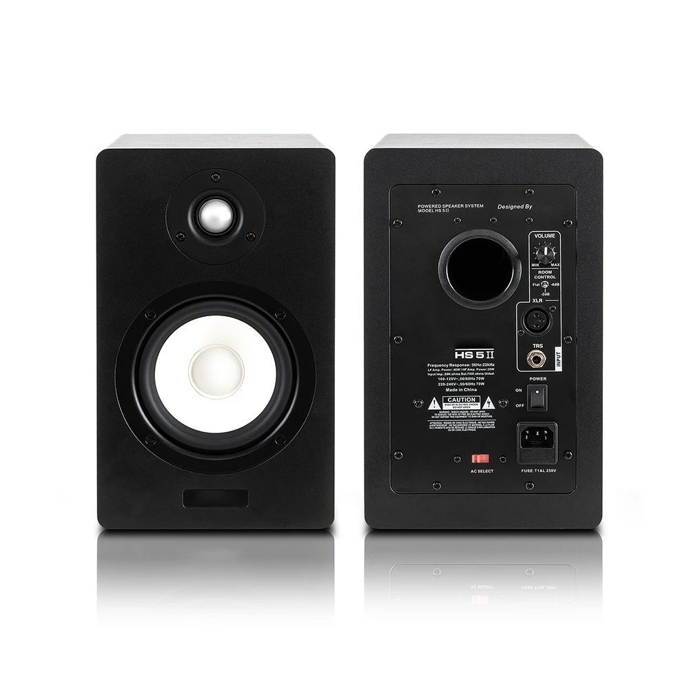 

HS-5 II Active Studio Monitors, Professional O For Music Production, Home Theater, Clear Sound For Daily Use