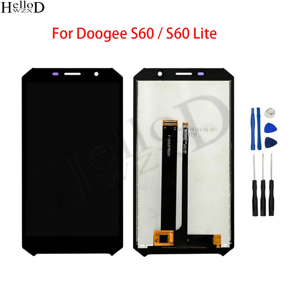 

100% Tested LCD Screen For Doogee S60 Lite LCD Display Touch Screen Digitizer Sensor Panel Assembly Replacement