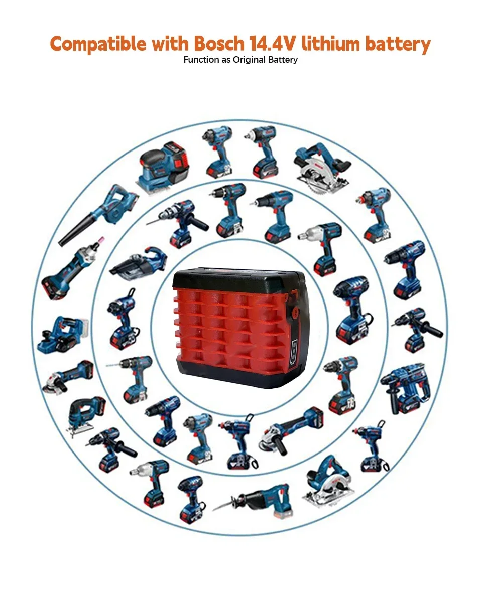 Оригинальная беспроводная система Bosch ProCORE 18 В 10000 мАч Ersatz ProCORE 18 В ProCORE18V BAT609 BAT609G BAT618 BAT618G 21700 Zelle Technolog