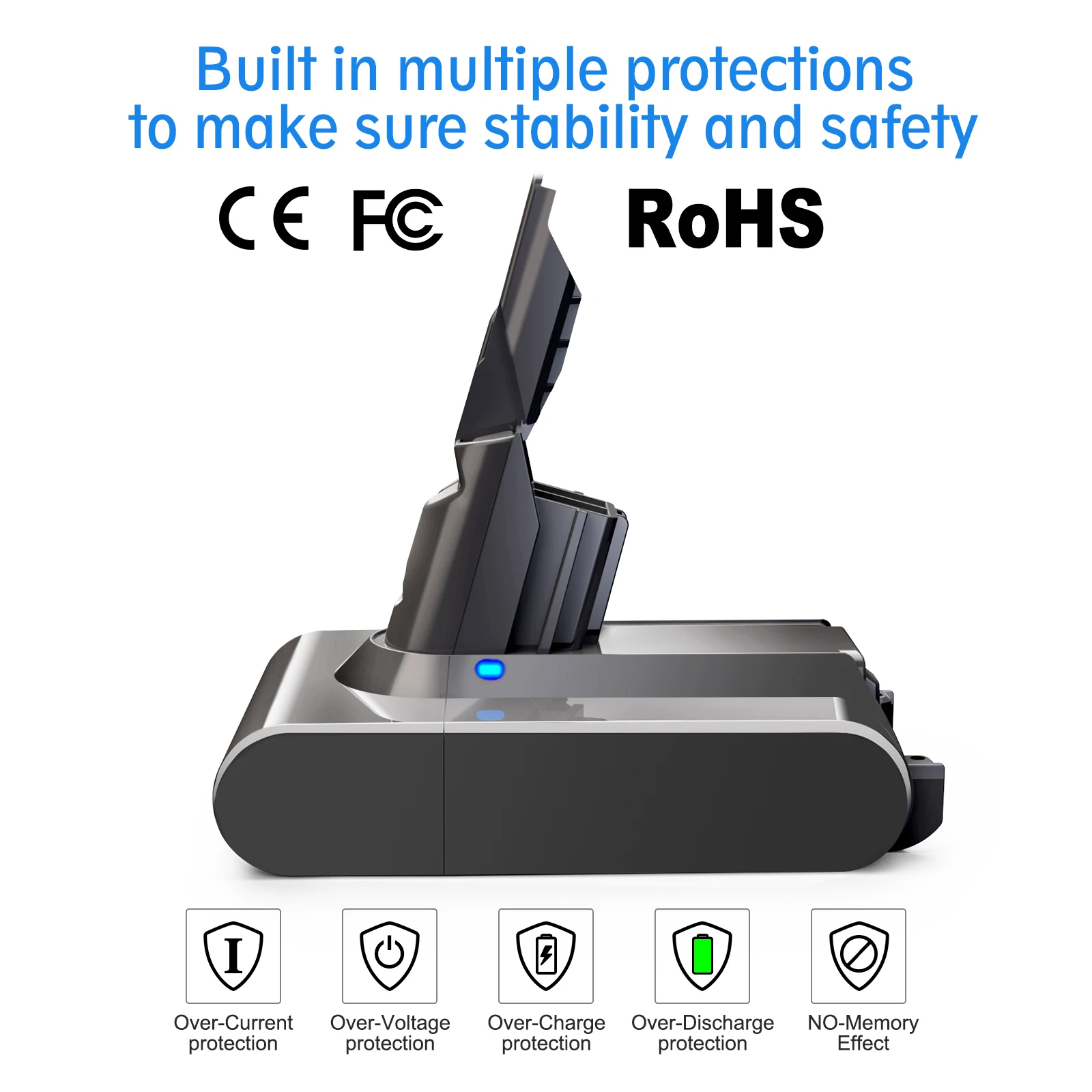 V7/SV11 6000mAh Vacuum Cleaner Battery for dyson v7 battery,SV11 Series V7 Animal Rechargeable Bateria for dyson v7 battery